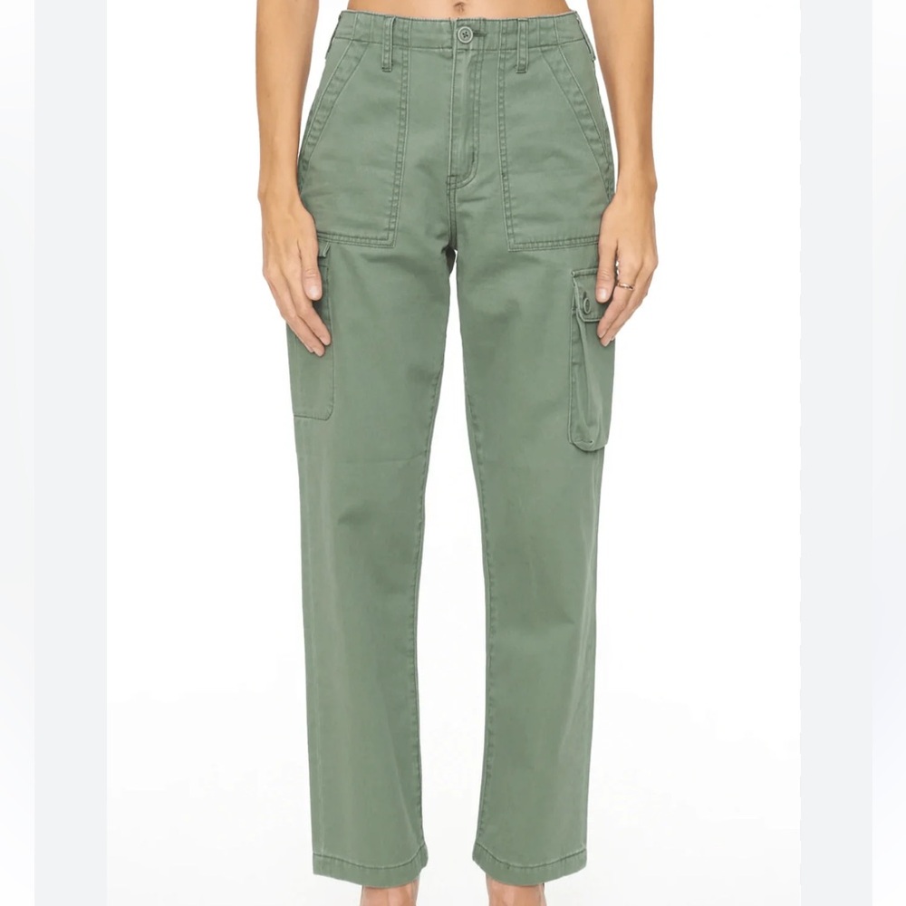 pistola Olive Green Utility Cargo Pants - Picture 2 of 12